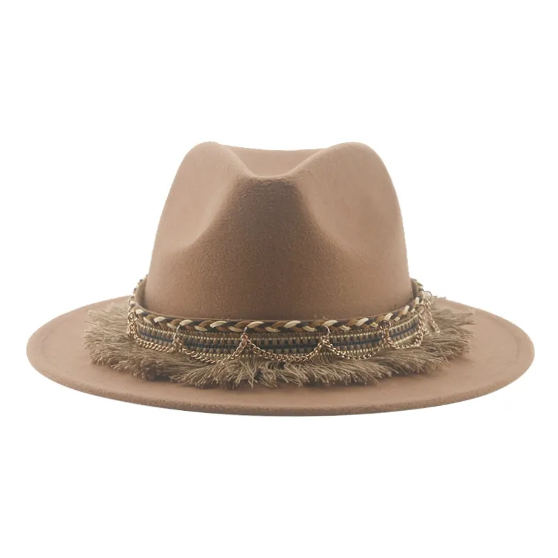 Fedora Hat Wool - Cowboy Hüte Hut Fedora Hut Gefilzt