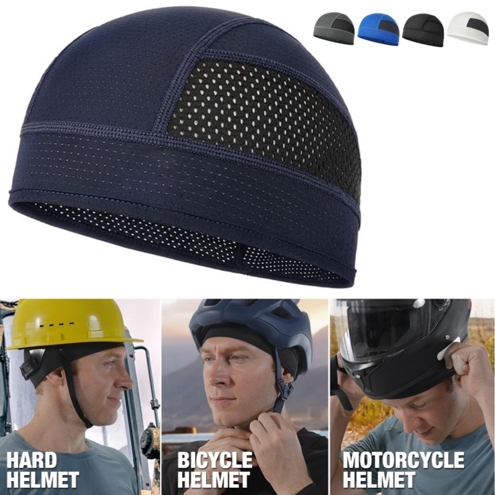 Skull Cap Helmet Liner - Sommer Mesh Thin Vents Beanie Cap
