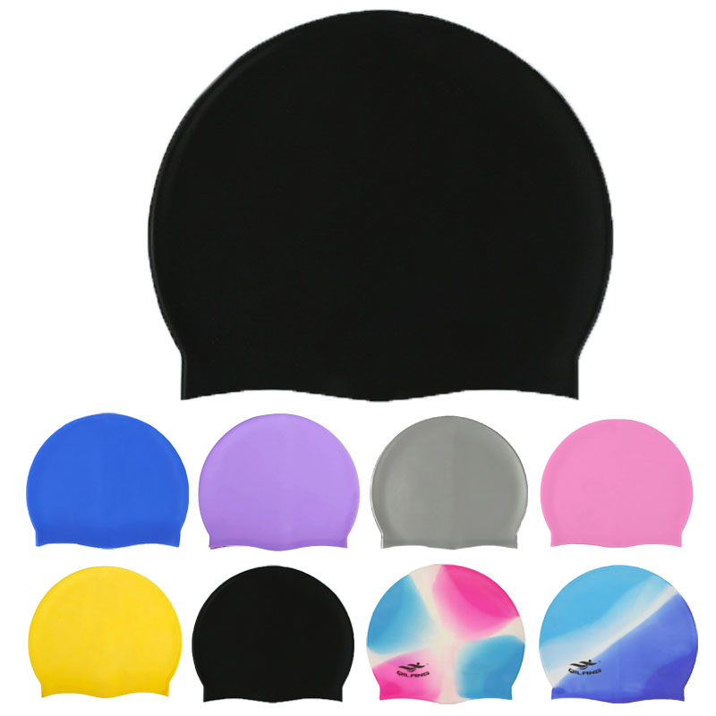 Swim Hat Silicone - Wasserdichte Silikon-Badekappen für Damen und Herren,