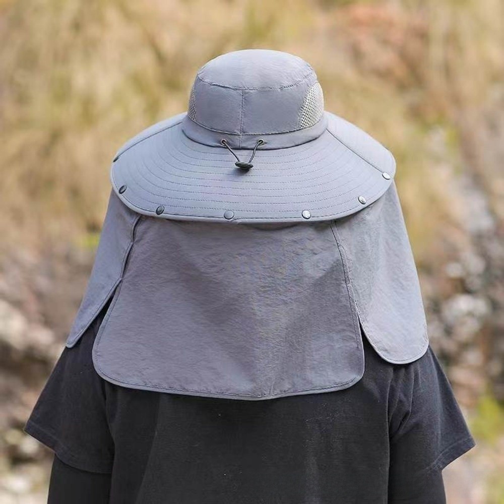 Visor Sun Hat - Abnehmbarer Stoff-Sonnenhut für Herren mit großer