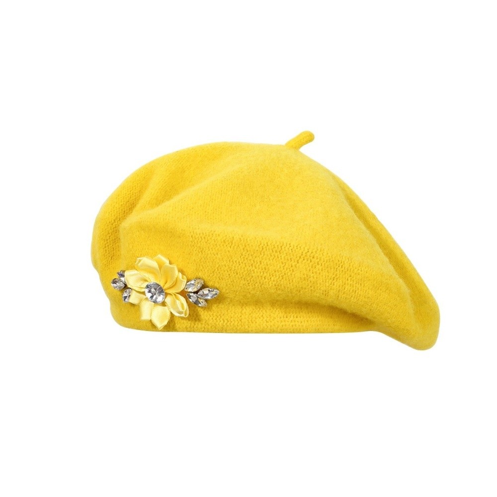 Elegante Einfarbige Woll-Baske – Beret French Wool Bewertung und Preis