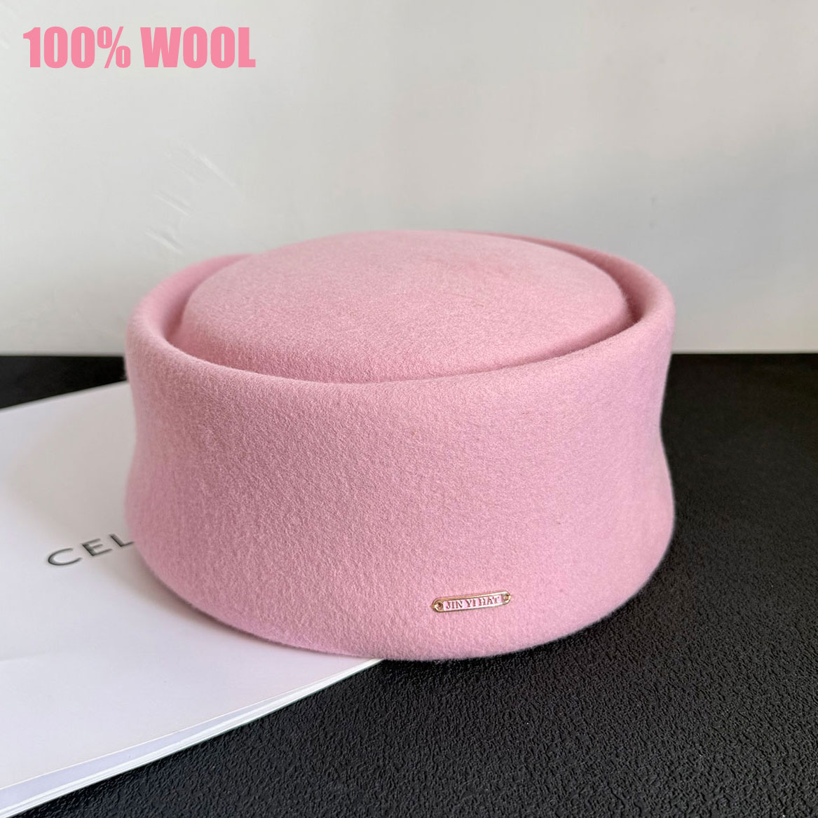 Herbst Winter Neu 100% Rosa Sc – Beret French Wool Bewertung und Preis