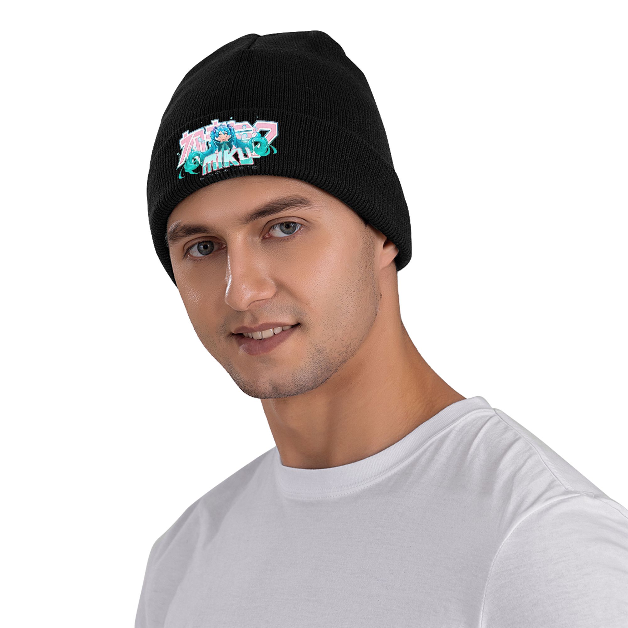 Hatsune Miku Rippstrick-Mütze  – Beanie Cuffed Knit Bewertung und Preis