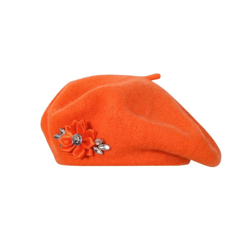 Modische Einfarbige Woll-Baske – Beret French Wool Bewertung und Preis