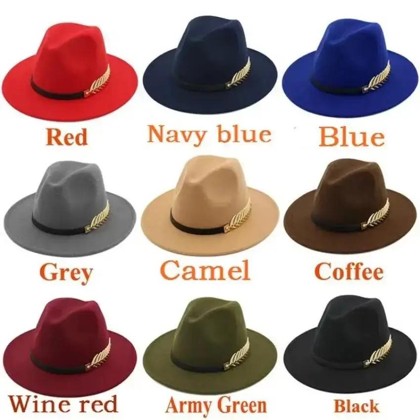 Einfache Mode für formelle Anl – Fedora Hat Wool Bewertung und Preis