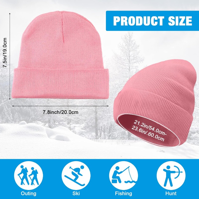 1 Stück Winter warme dicke Bea – Beanie Cuffed Knit Bewertung und Preis