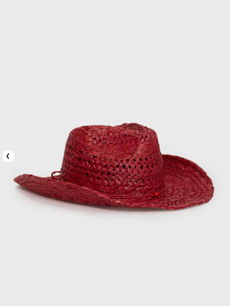 Cowboyhut rot handbemalt Somme – Cowboy Hat Straw Bewertung und Preis