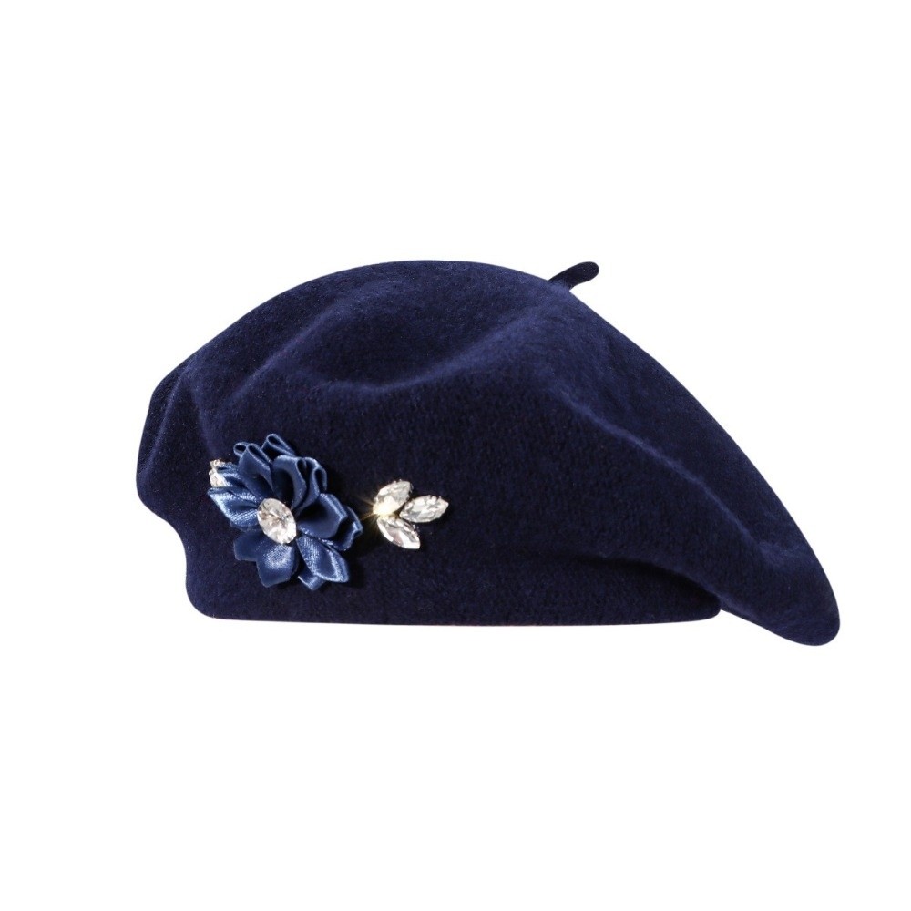 Vintage Einfarbige Woll-Basken – Beret French Wool Bewertung und Preis