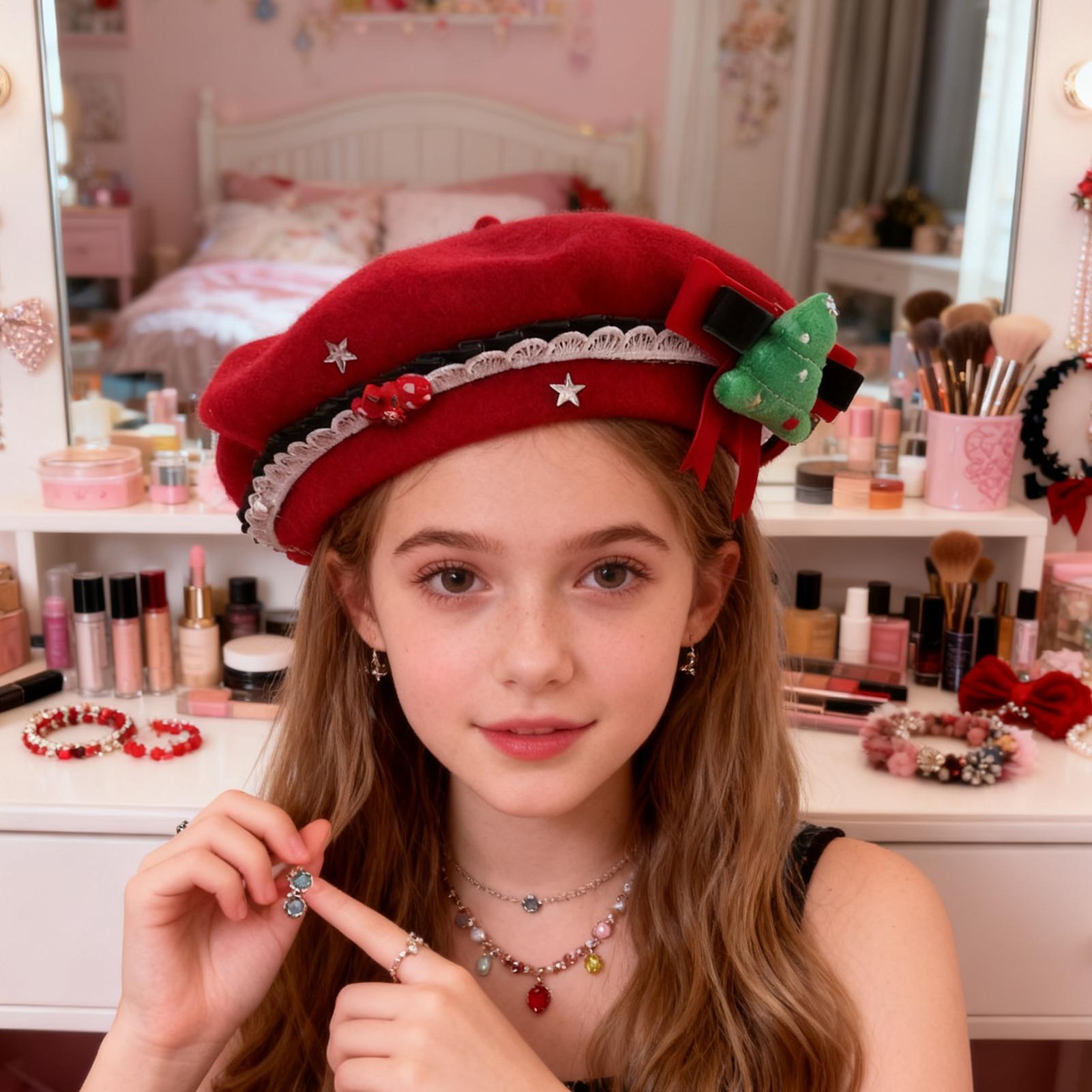 Baskenmütze für Damen, niedlic – Beret French Wool Bewertung und Preis