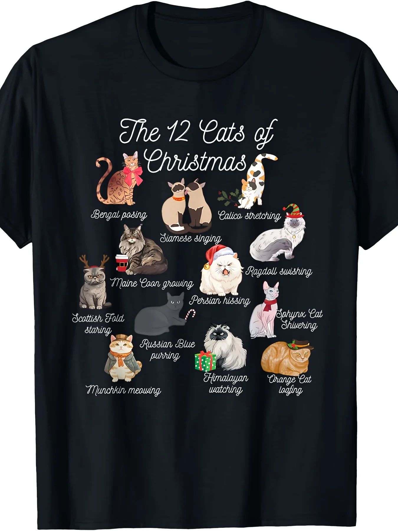 T-Shirt „Die 12 Katzen von Wei – Dad Hat Cotton Bewertung und Preis