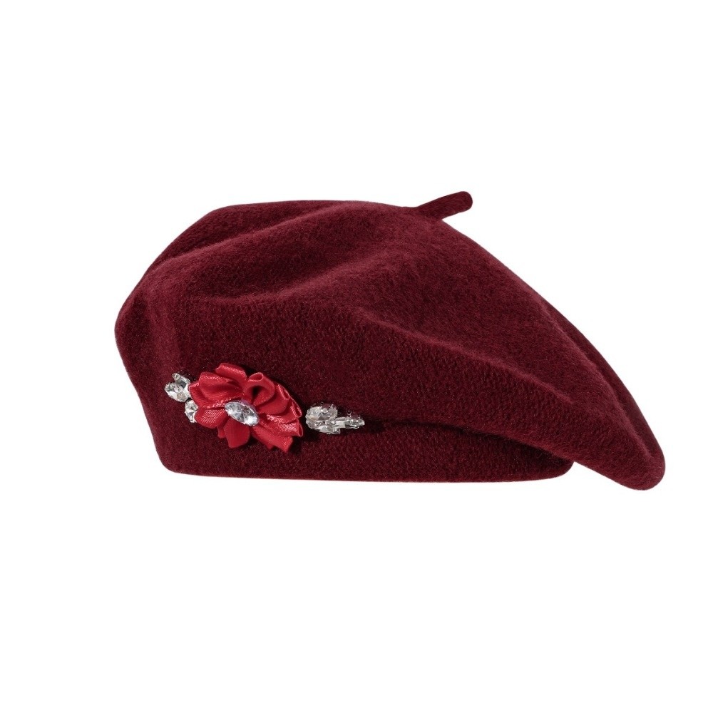 Süße Einfarbige Woll-Baskenmüt – Beret French Wool Bewertung und Preis