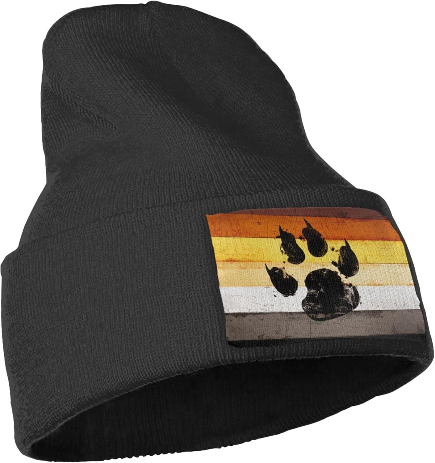 Gay Flag Bear Paw LGBT Strickm – Beanie Cuffed Knit Bewertung und Preis