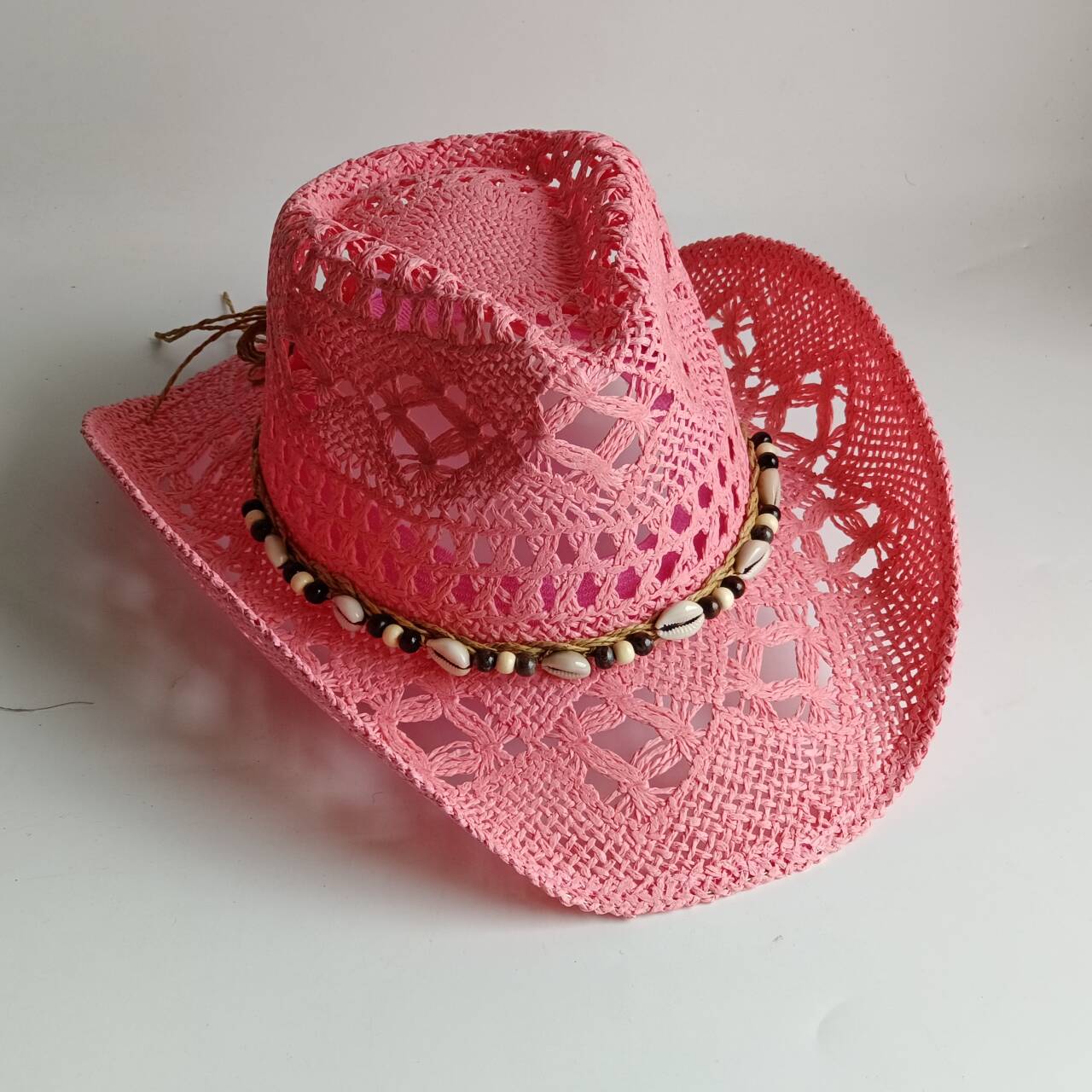 Rosa Cowboy-Strohhut, handgefe – Cowboy Hat Straw Bewertung und Preis