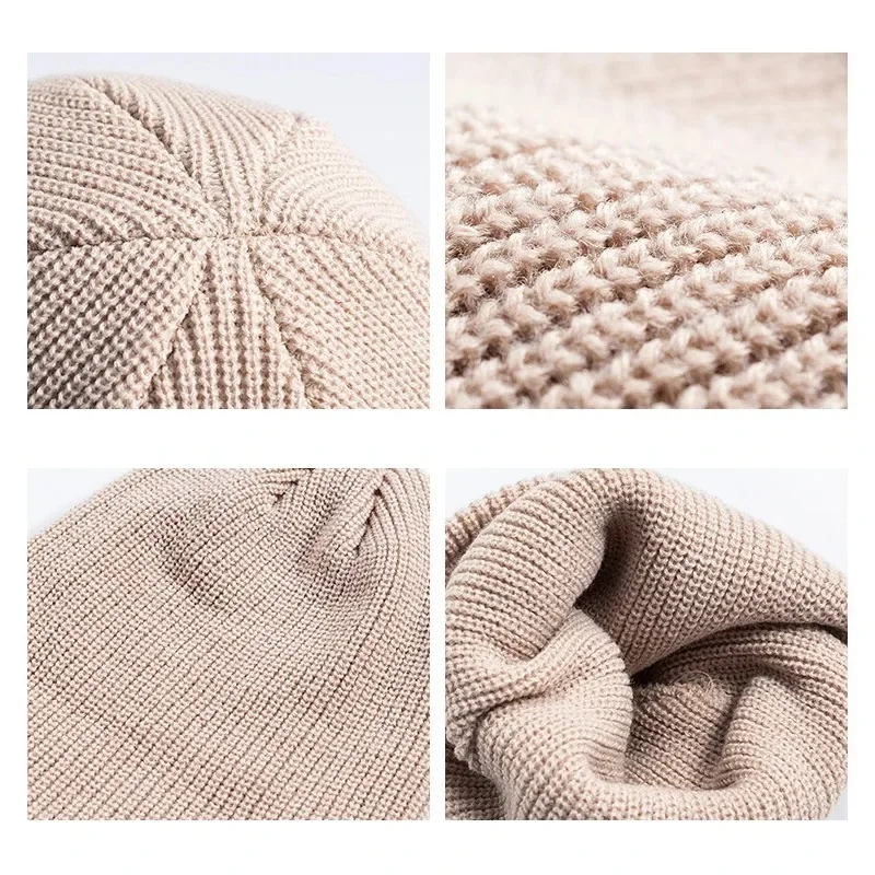Winter Gestrickte Hut Warme Ou – Beanie Cuffed Knit Bewertung und Preis