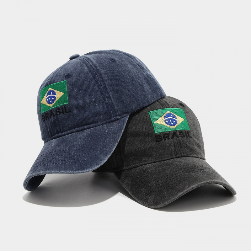 Vintage Brasilien-Flagge BRASI – Dad Hat Cotton Bewertung und Preis
